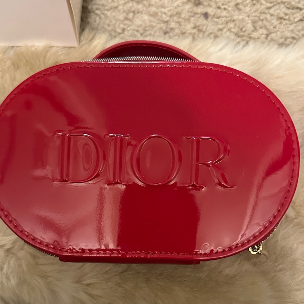 Dior Glossy Red Cosmetic Case